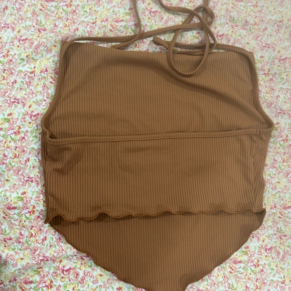 Brown crop top never worn - Picture 2 of 2